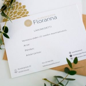 Lahjakortti Florannan lahjakortti